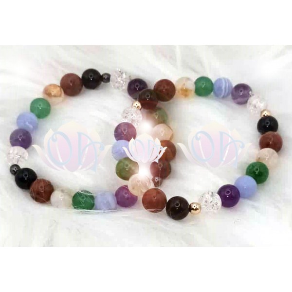PULSEIRA ANCESTRAL - 7 CHAKRAS (C/ PEDRAS PRECIOSAS) PULSEIRA ANCESTRAL - 7 CHAKRAS (C/ PEDRAS PRECIOSAS)